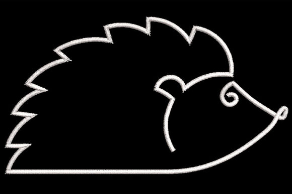 Download Minimalistic One Line Hedgehog Quilting - Mini Collection