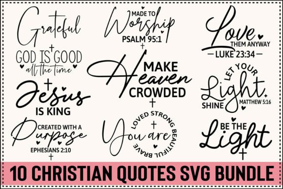 Download Christian Quotes SVG Bundle - Quote Collection